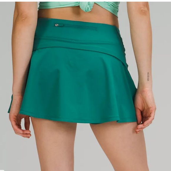 NWT LULULEMON Play Off Pleats Skirt TEAL LAGOON - Picture 3 of 6